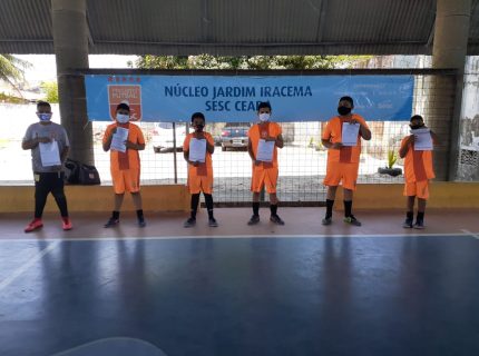 O Projeto Futsal Sesc -Ceará , deu início ao retorno gradual das suas atividades sistemáticas .